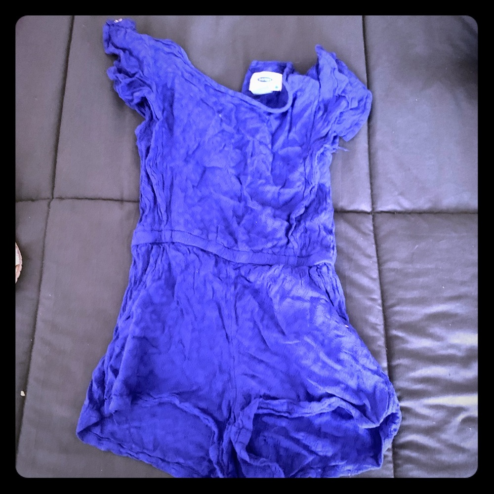 Girls blue romper